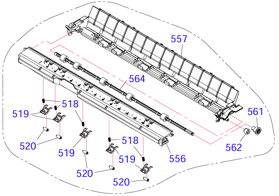 Epson PN 1730742 Paper Eject Assy LQ-2090II 1881905