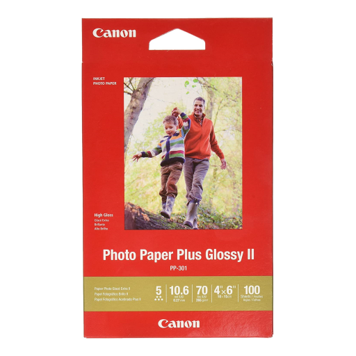 Canon PP-301 4" x 6" Photo Paper Plus Glossy (100 sheets/pkg)
