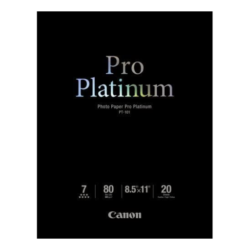 Canon PT-101 8.5" x 11" Photo Paper Pro Platinum (20 sheets/pkg)
