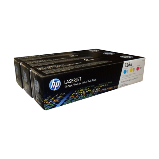 HP CF341A Set (3) Yellow Cyan Magenta Toner Cartridges126A COLOR TRI PACK (CE311A CE312A CE313A)
