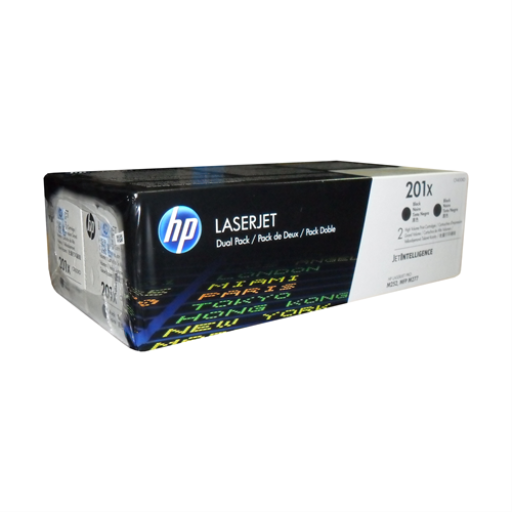 HP CF400XD Set (2) Original 201X black toner cartridges