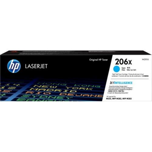 HP 206X High Efficiency Cyan Toner Cartridge W2111X
