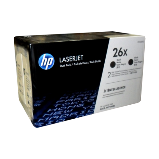 CF226XD 26X High Yield Black Toner Cartridge Kit (2)