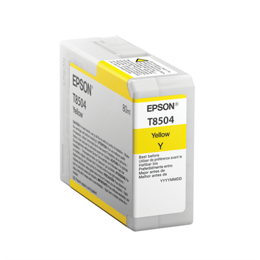 Epson T850400 ULTRACHROME HD YELLOW INK 80ML/SURECOLOR P800
