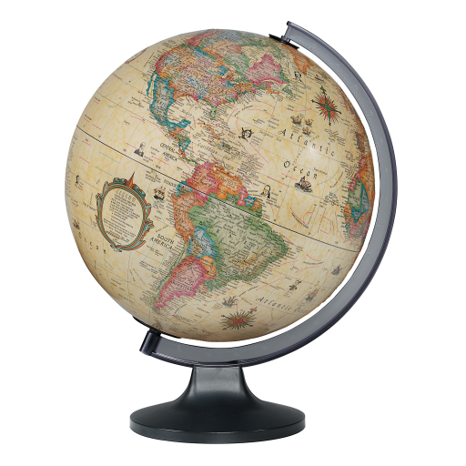 Replogle Globes - Globe Français Copenhagen 12"/30cm Océan antique illuminé