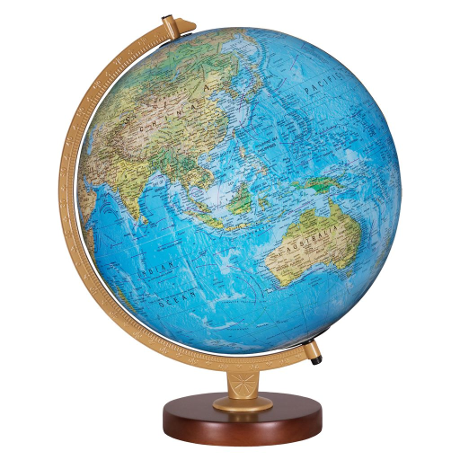 Replogle Globes - Globe Anglais Livingston 12"/30cm Océan bleu illuminé