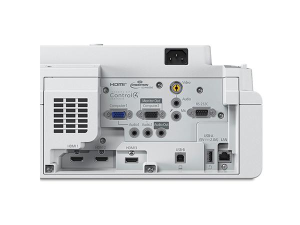 EPSON PowerLite 760W Ultra Short-throw Laser Projector, Wifi Miracast, 4100 Lumens, WXGA, White