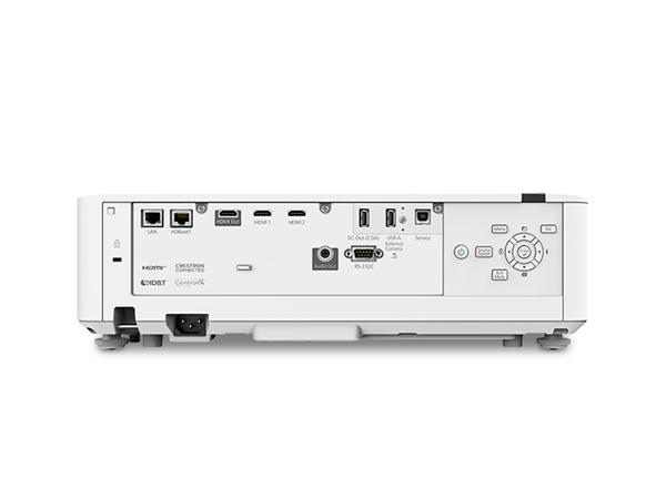 EPSON PowerLite L570U Laser Projector with lens shift, 5,200 Lumens, WUXGA with 4KE, White