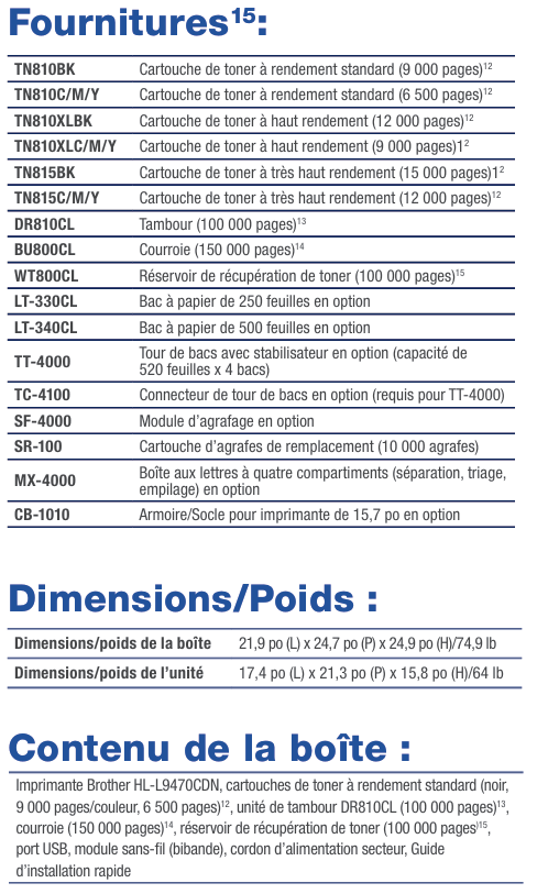 Brother Imprimante Laser Couleur Professionnelle HL-L9470CDN ♥
