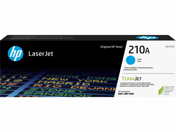 HP INC. W2101A HP 210A (W2101A) Cyan Original LaserJet Toner Cartridge