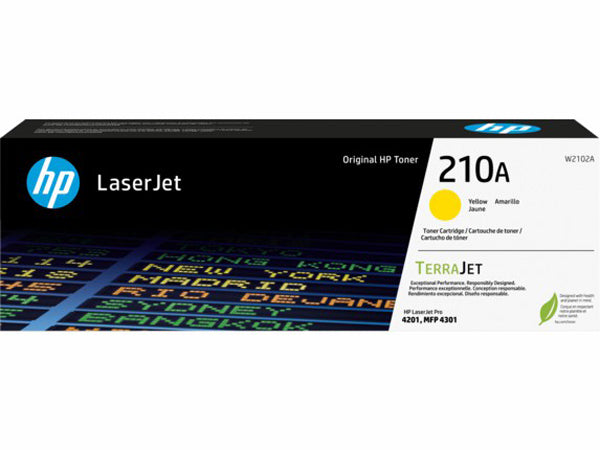HP INC. W2102A HP 210A (W2102A) Yellow Original LaserJet Toner Cartridge