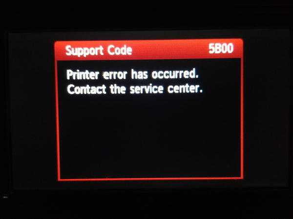 Comment résoudre l'erreur 5B00 sur les imprimantes Canon (séries Pixma G) ?