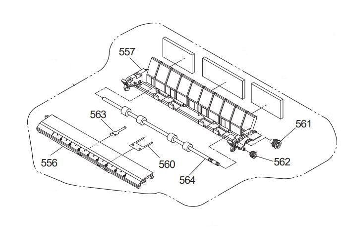 Epson PN 1274270 Guide éjection papier LQ-590 FX-890-PG TECH