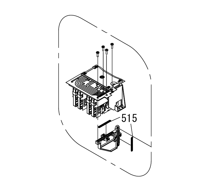 Epson PN 1619805 Duct CR ASSY