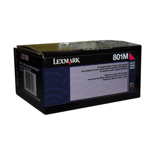 Lexmark 80C10M0 CX310,410,510 Magenta Return Program 1K Toner Cartridge