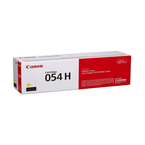 Canon 054H Yellow Toner, High Yield SKU 3025C001