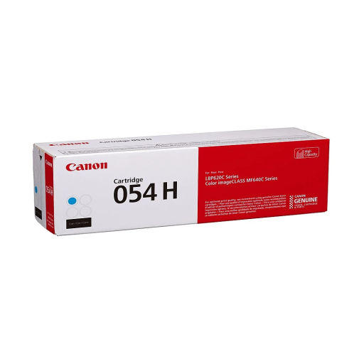 Canon 054H Cyan Toner, High Yield SKU 3027C001