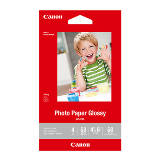 Canon GP-701 4" x 6" Photo Paper Glossy (50 sheets/pkg)