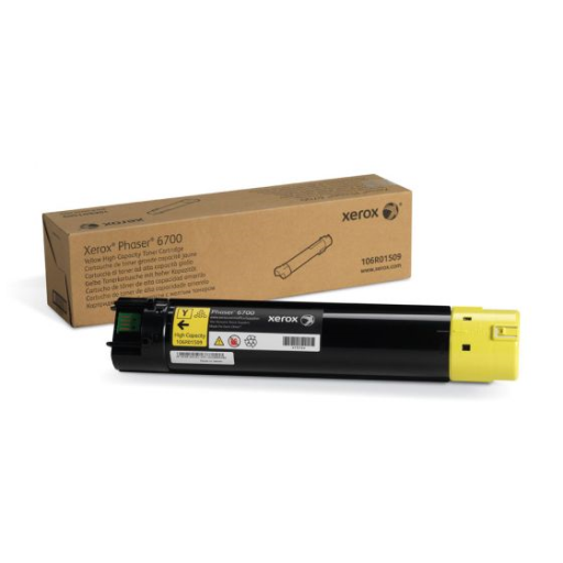 XEROX 106R01509 Yellow High Capacity Toner Cartridge, Phaser 6700