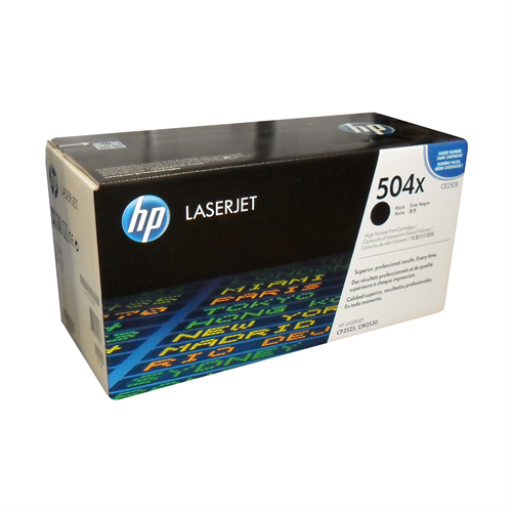 HP CE250X Black Toner Cartridge 504X