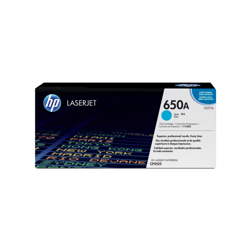 HP CE271A Cyan Toner Cartridge 650A