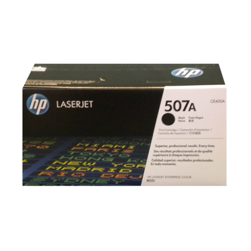 HP CE400A Black Toner Cartridge 507A