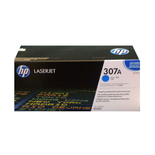 HP CE741A Cyan 307A Toner Cartridge
