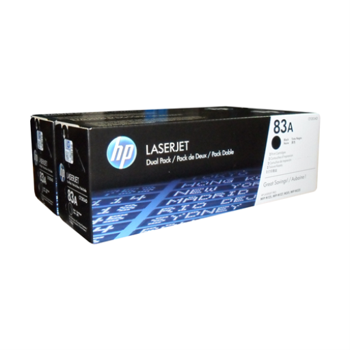 HP CF283AD Set (2) of 83A black toner cartridges