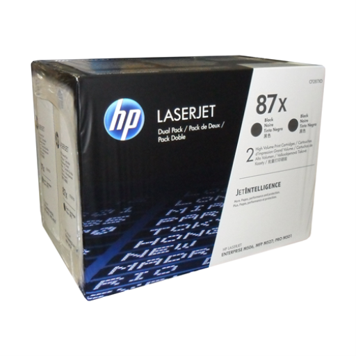 HP CF287XD 87X Black Toner Cartridge Set (2)