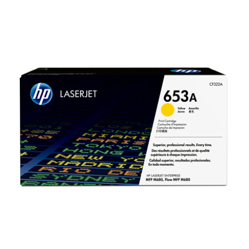 HP CF322A Yellow Toner Cartridge 653A