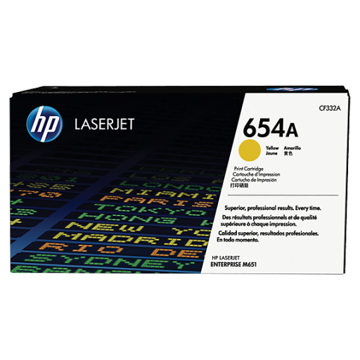 HP CF332A Yellow Toner Cartridge 654A