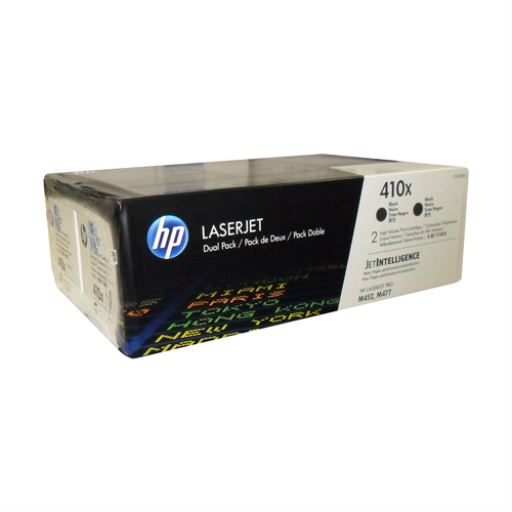 HP CF410XD Set (2) of Original 410X Black Toner Cartridges