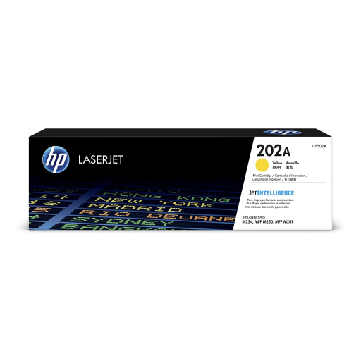 HP CF502A Original 202A Yellow Toner Cartridge