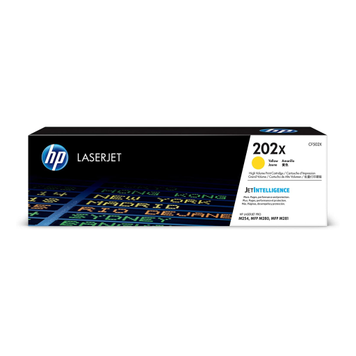 HP CF502X Original 202X Yellow Toner Cartridge