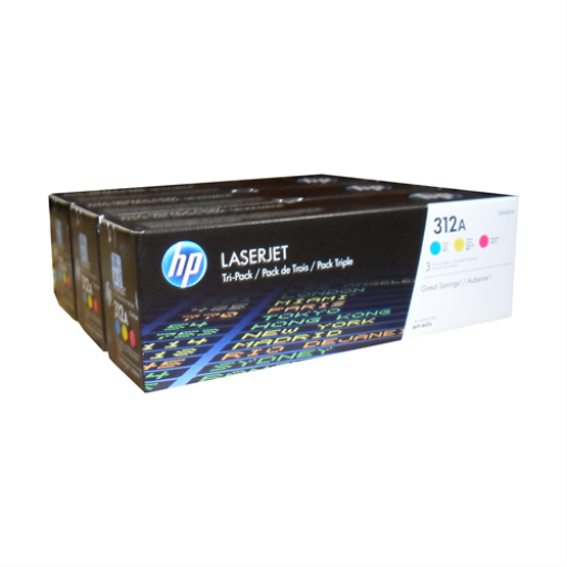 HP Cf440Am Set (3) Of Cyan Magenta Yellow Toner Cartridges #312A