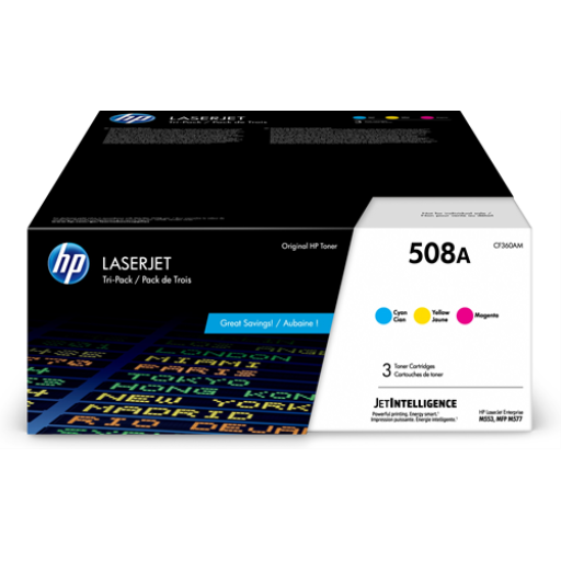 HP 508A CYM LaserJet Toner Cartridge