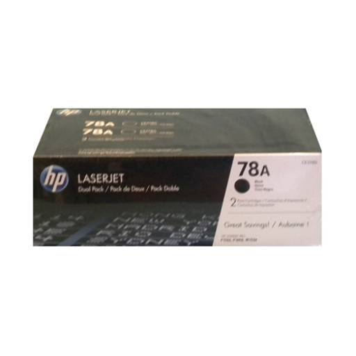 HP Ce278D Set (X2) of 78A Black Toner
