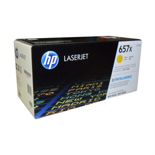 HP 657X Yellow LaserJet Toner Cartridge