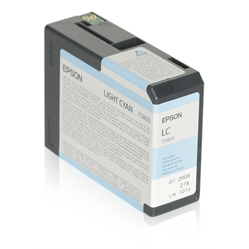 T580500 ULTRACHROME LIGHT CYAN INK 80ML, STYLUS PRO 38