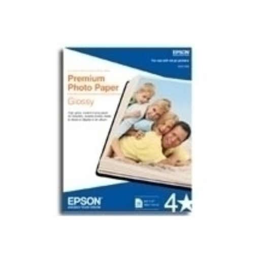 EPSON S041465 PREMIUM GLOSSY PHOTO PAPER 8X10 20/PK (BILINGUAL)