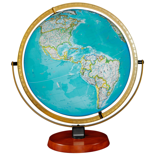 Replogle Globes - Globe Anglais National Geographic Nicollet 16"/40.5cm Océan Bleu Illuminé