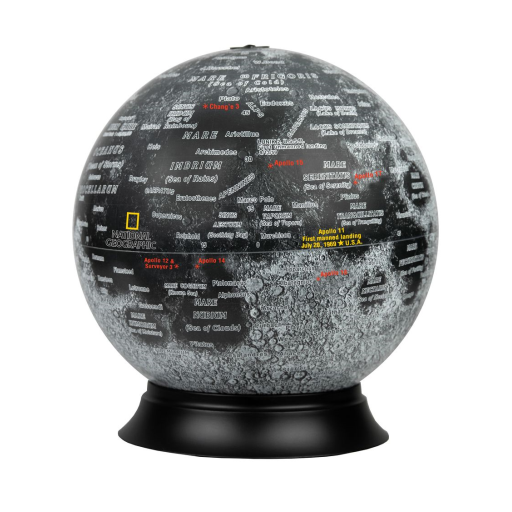 Replogle Globes - Globe Anglais National Geographic Moon Globe 12"/30cm Illuminé