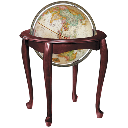 Replogle Globes - Queen Anne English Globe 16"/40.5 cm Antique Ocean