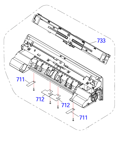 Epson PN 1860985 Edge Guide MSF assy