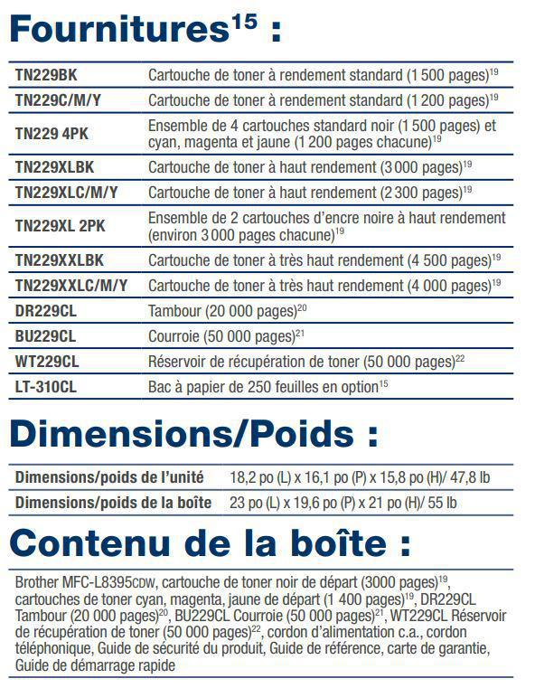 Brother MFCL8395CDW Imprimante tout en un numérique couleur-PG TECH