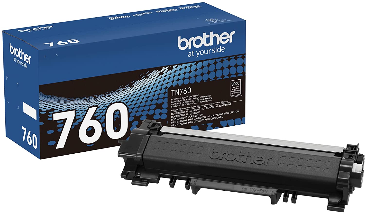 Brother Tn760 Toner Noir 3k