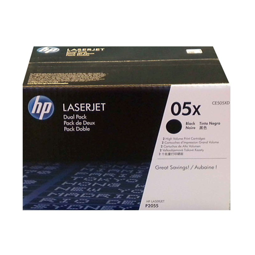 HP Toner Noir x2 CE505XD-PG TECH