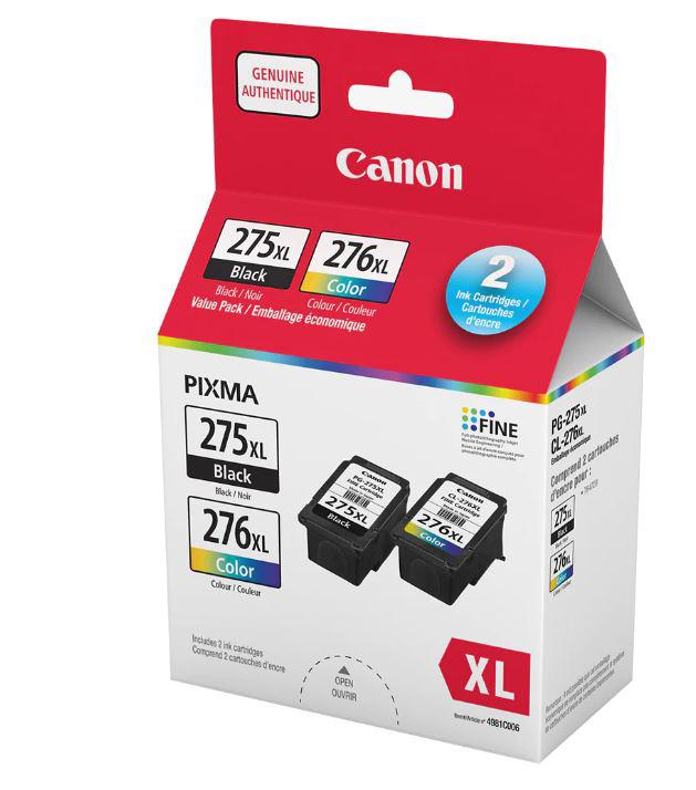 Canon Combo XL Encre Noire et Couleur PG275XL + CL276XL 4981C006-PG TECH