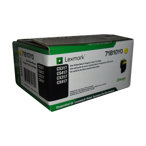 Lexmark Cs/Cx317, 417, 517 Jaune 2.3K Toner 71B10Y0-PG TECH