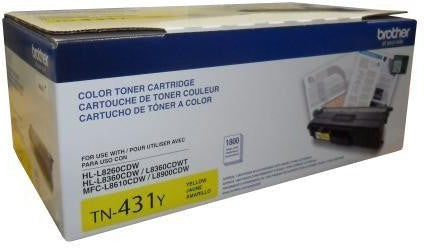 Brother tn431y cartouche de toner jaune rendement standard originale